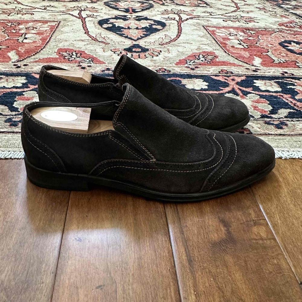 Via Spiga Black Suede Men's Sneakers